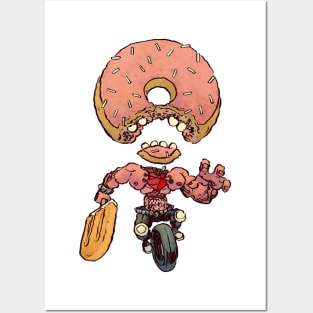 Donut Unicycle Posters and Art